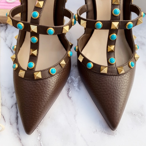 Valentino Rockstud Heels 37 - Picture 6 of 7
